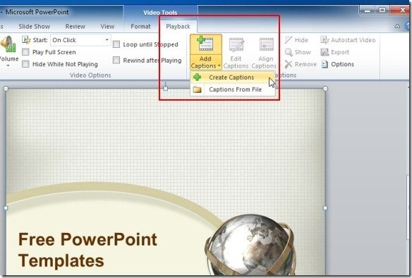 get subtitles for a video in powerpoint mac 2011